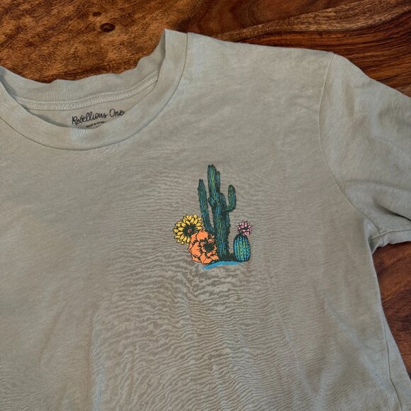 Rebellious One Desert Dreamer Tee T-shirt Green Size‎ XS - Picture 3 of 7